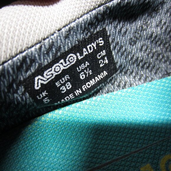 Asolo Nucleon GV GTX Waterproof Vibram Hiking Trail Shoes Blue Womens 6.5 NEW - Picture 8 of 8